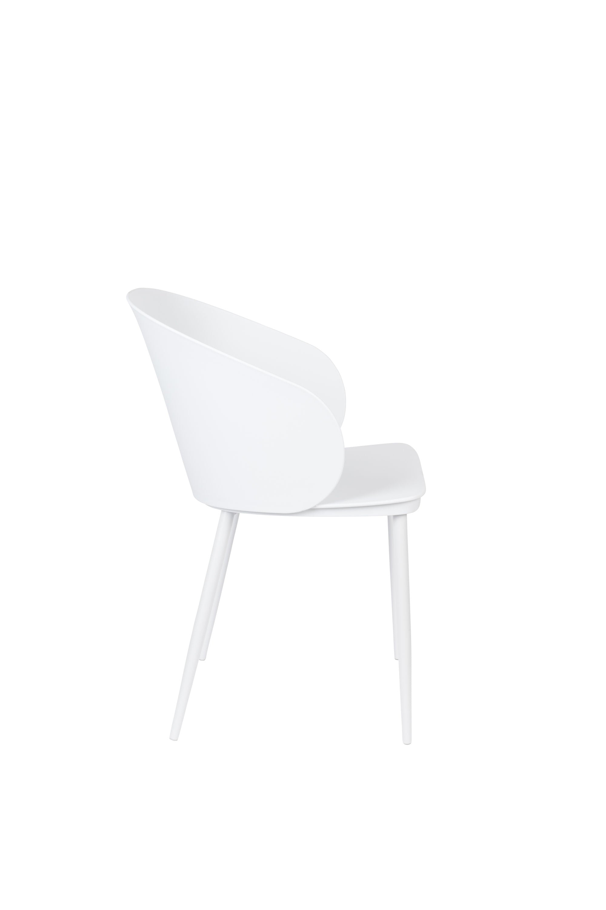 Set of 2 Gigi All White Dining Chair